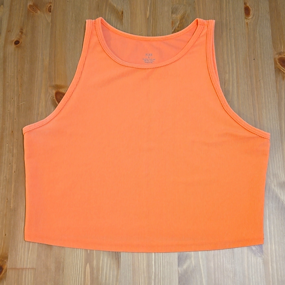 Fleo orange Crop Top